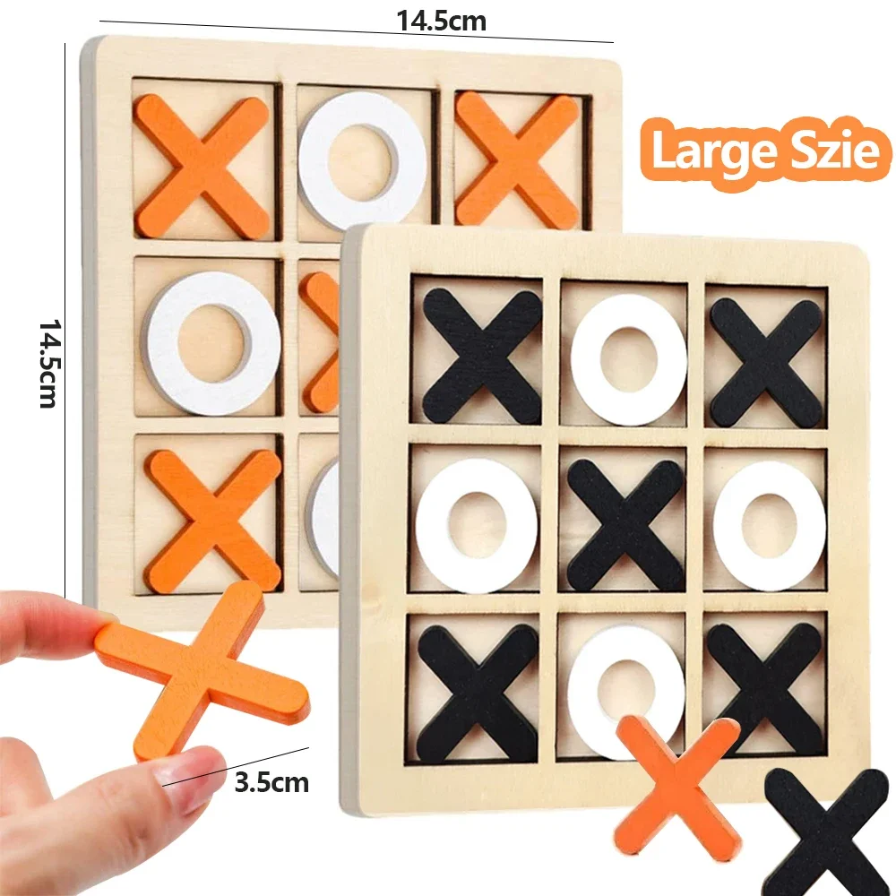 Board Game Anak - Holz XO Tic Tac Toe Spiel