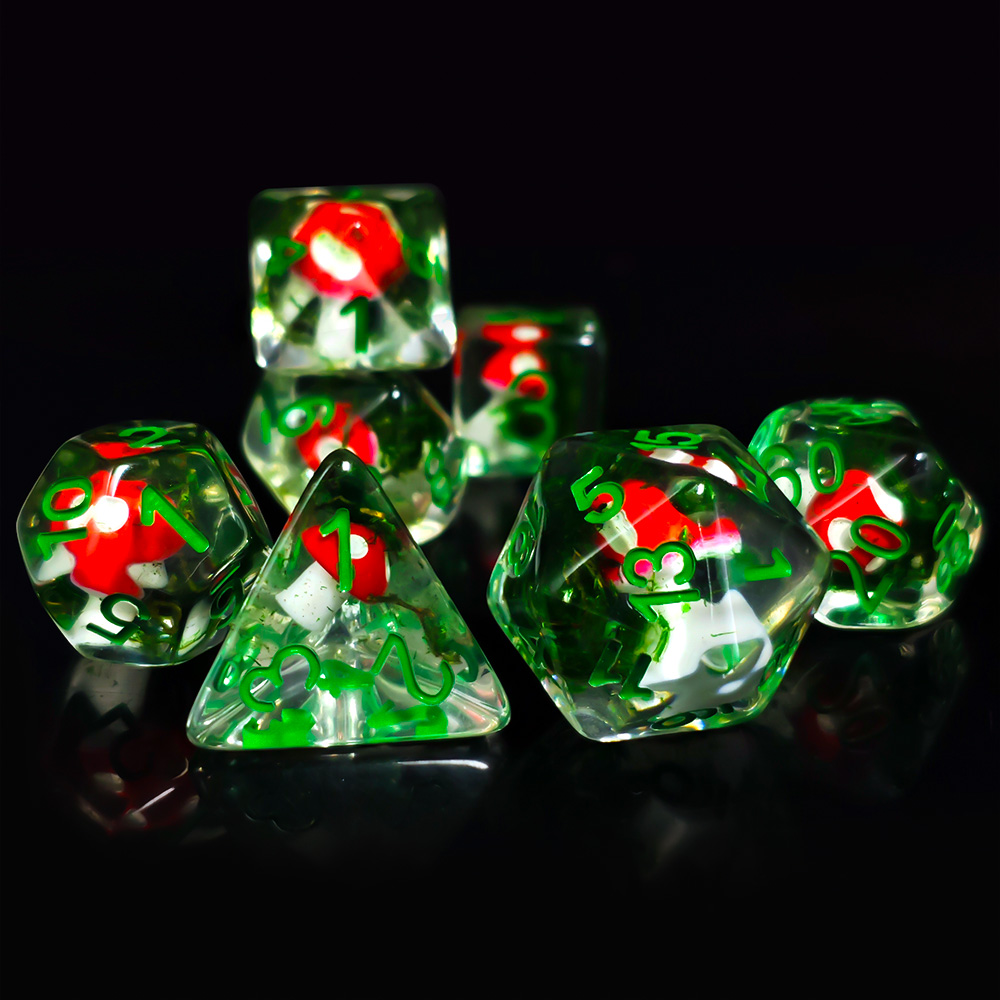 Dice Set Polyhedral - 7 Teile/satz DND Würfel Transparent Harz