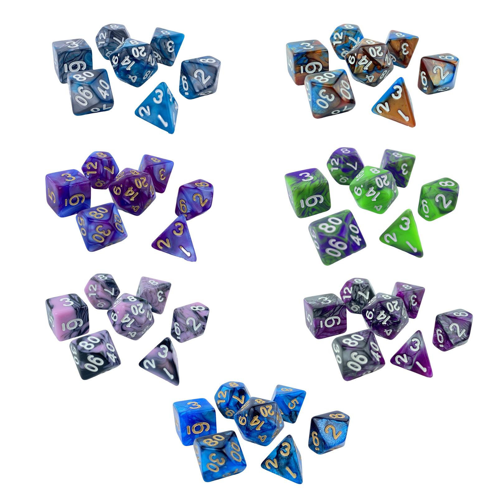 Dice Set Polyhedral - Leeres Polyedrisches Würfelset aus Acryl D4