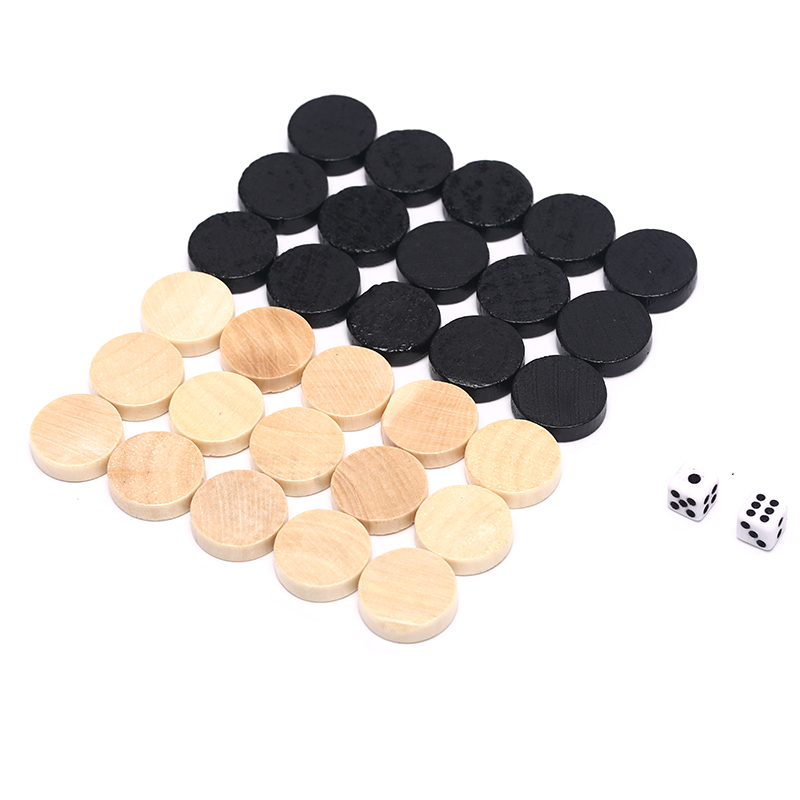 Board Game Harvest - 30 stücke Holz Zugluft Checkers Backgammon