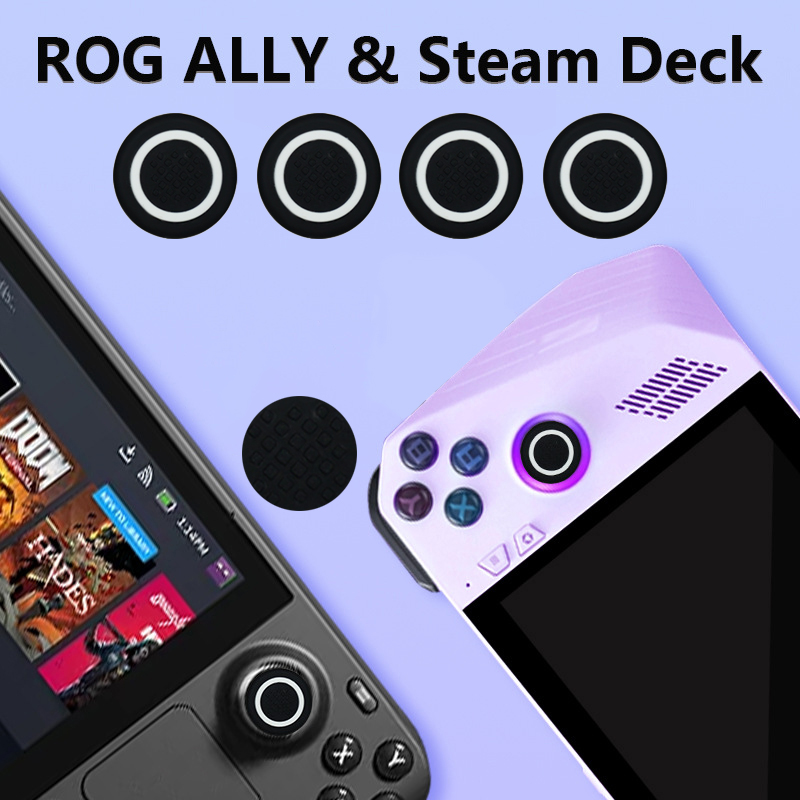 Board Game Steam - 4 Stück Silikon-Joystick-Daumengriff-Schutzkappen für Steam Deck