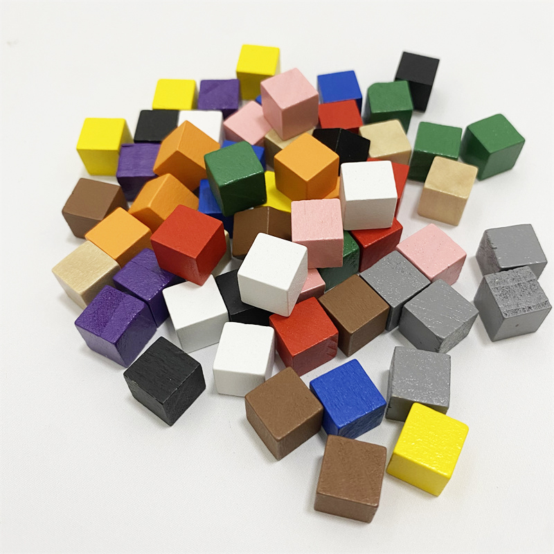 Board Game Harvest - 50 Teile/lose 10mm Bunte Holz Würfel