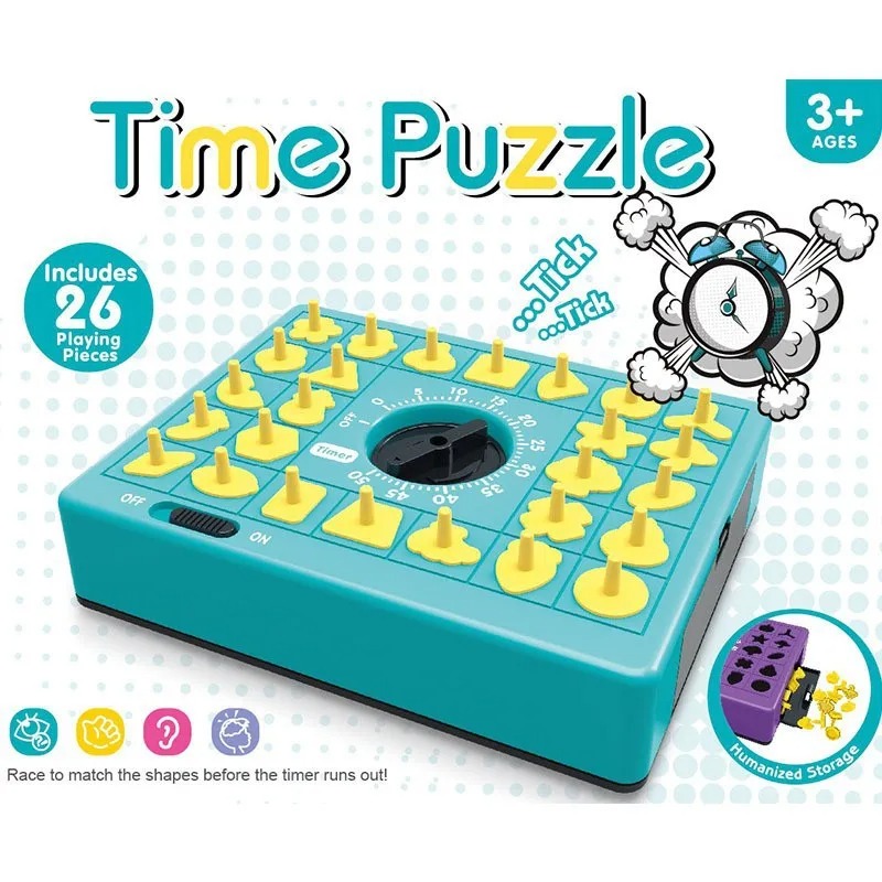 Board Game Anak - Zeitbrett-Puzzle für Kinder, Lehrreiches Tischspielzeug, Hape