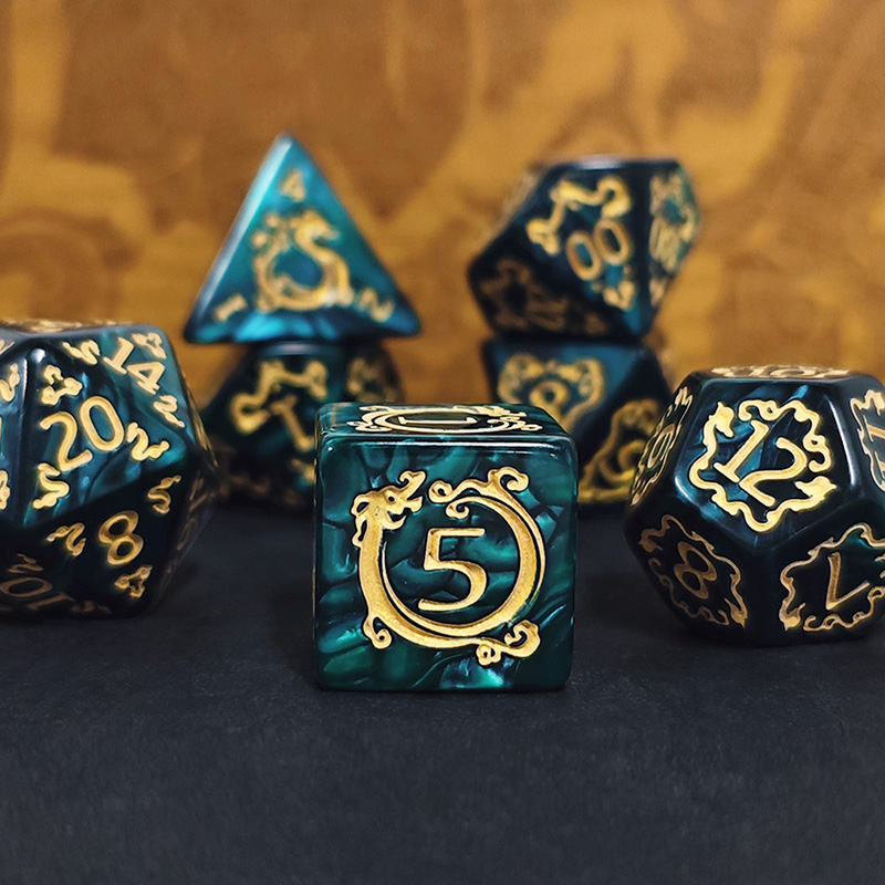 Dice Set Polyhedral - 7 Stück DND Würfel 7 Teile/satz