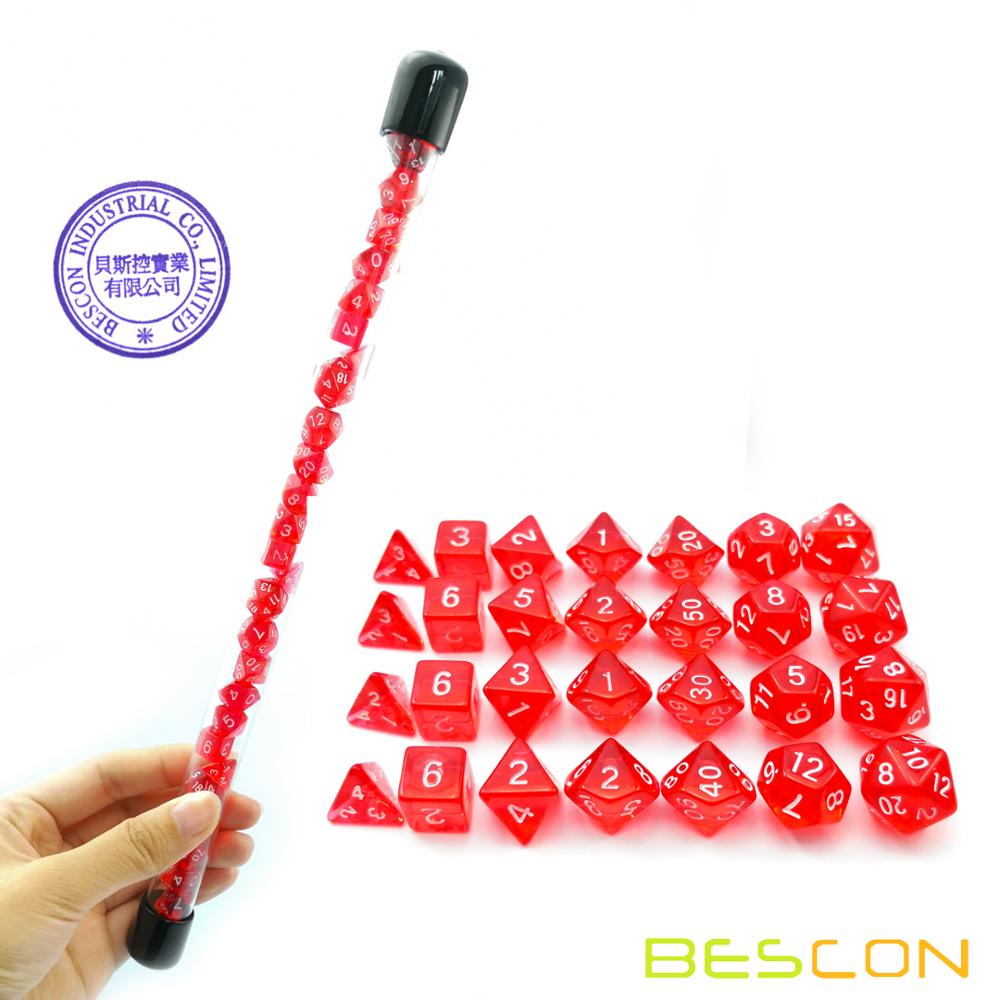 Bescon 28 stücke Transluzent R – Dice Set Polyhedral Bewertung und Preis