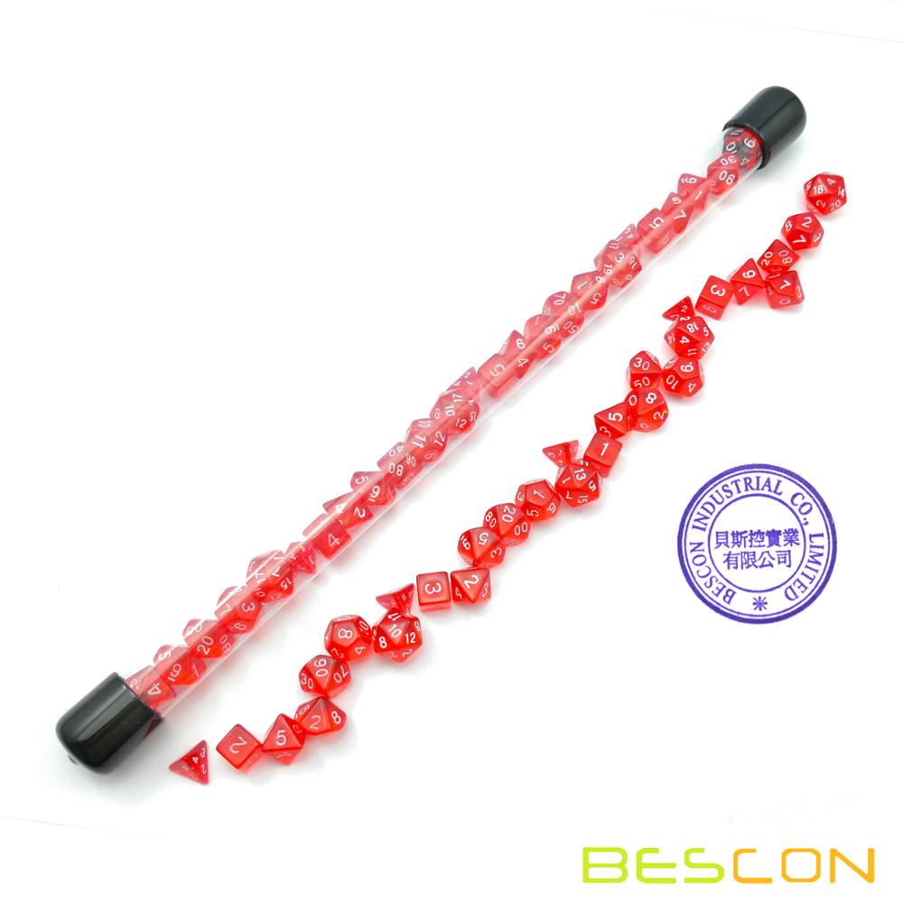 Bescon 28 stücke Transluzent R – Dice Set Polyhedral Bewertung und Preis