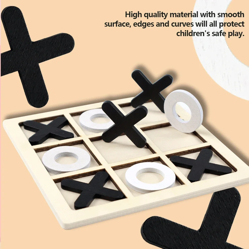 Holz XO Tic Tac Toe Spiel Mini – Board Game Anak Bewertung und Preis