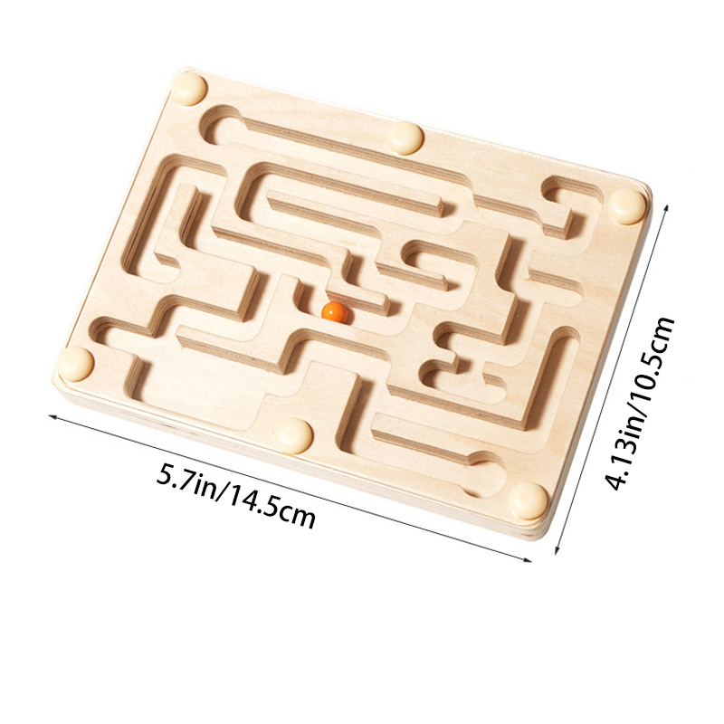 Kleines Holz-Labyrinth mit Bal – Board Game Anak Bewertung und Preis