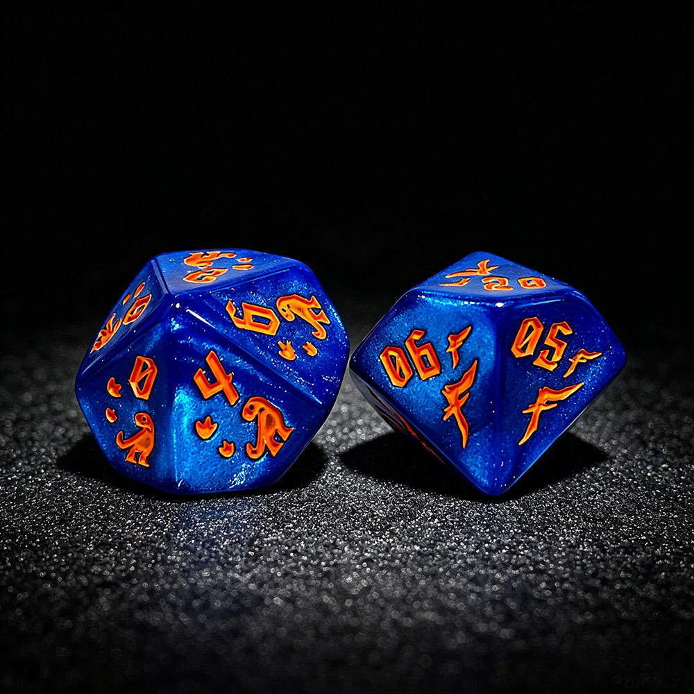 7-teiliges Jurassic Ocean Blue – Dice Set Polyhedral Bewertung und Preis