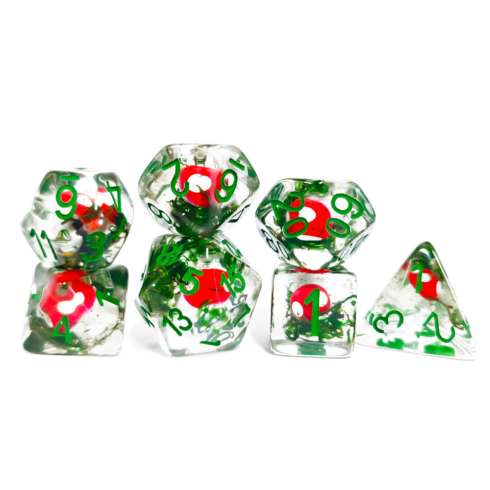 7 Teile/satz DND Würfel Transp – Dice Set Polyhedral Bewertung und Preis