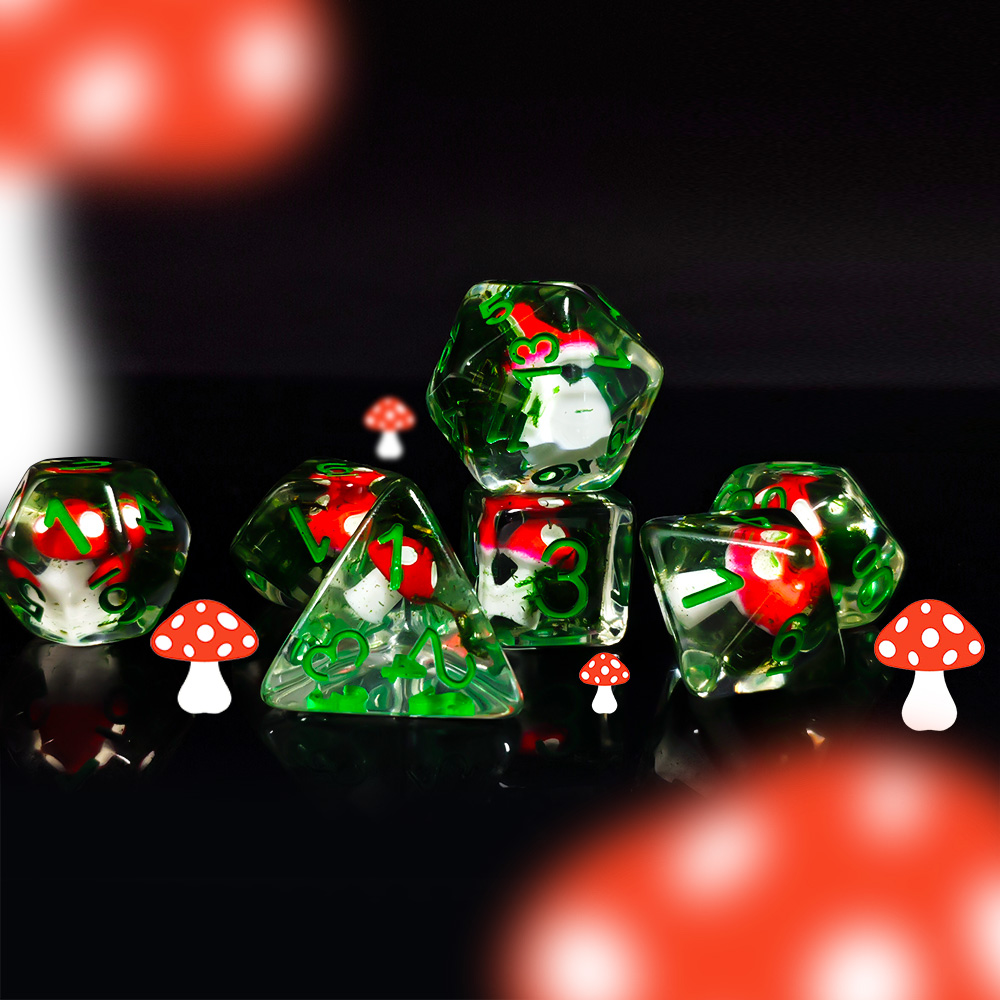 7 Teile/satz DND Würfel Transp – Dice Set Polyhedral Bewertung und Preis