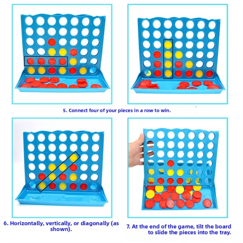 3D Vier-in-einem-Reihen-Bretts – Board Game Anak Bewertung und Preis