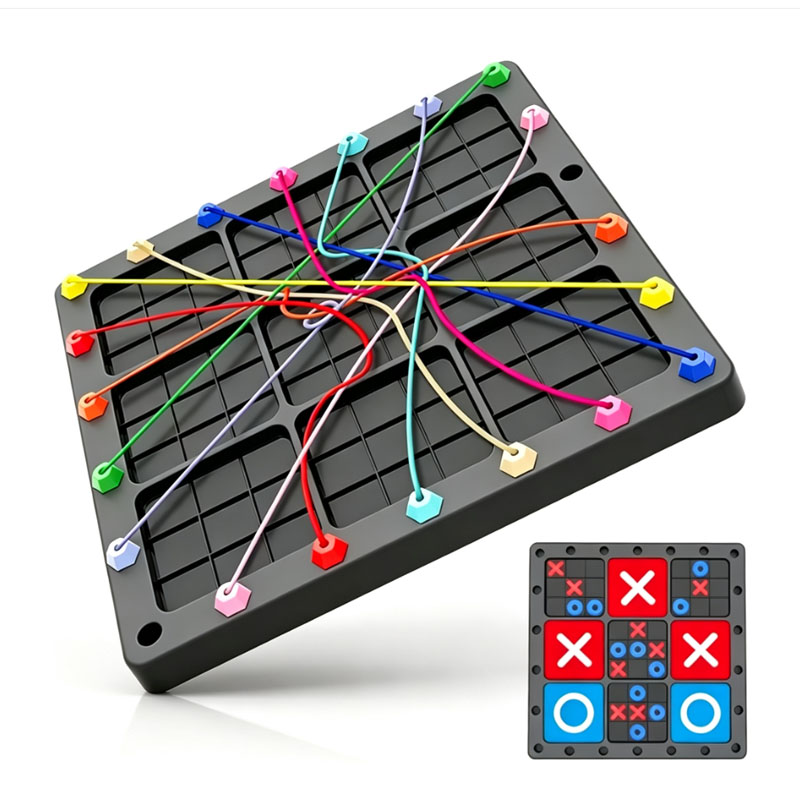 NEU 2-in-1 Tic-Tac-Toe-Brettsp – Board Game Family Bewertung und Preis