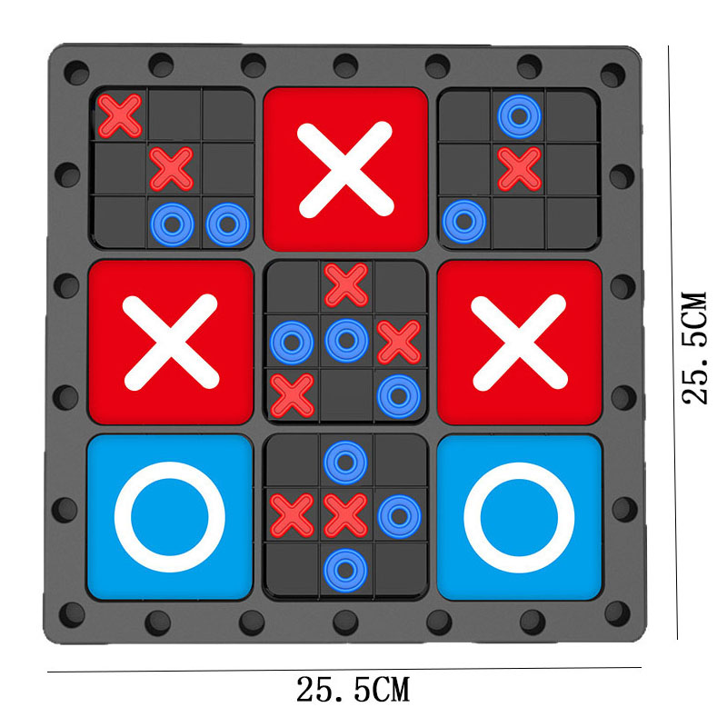 NEU 2-in-1 Tic-Tac-Toe-Brettsp – Board Game Family Bewertung und Preis