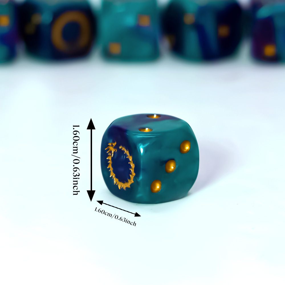 6-teiliges Deep Sea Gold Flame – Dice Set Polyhedral Bewertung und Preis