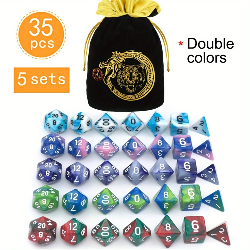 DND 5 Sets 35 Stück Polyedrisc – Dice Set Polyhedral Bewertung und Preis