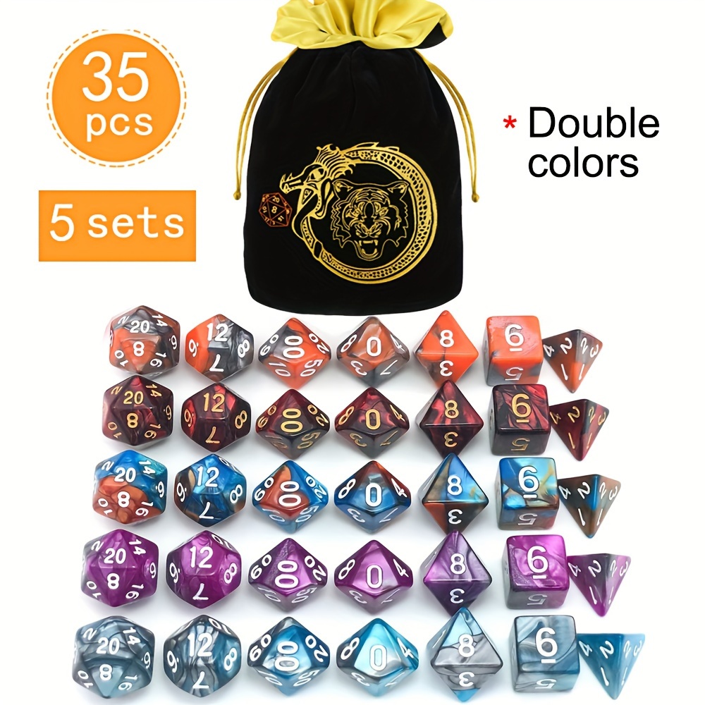 DND 5 Sets 35 Stück Polyedrisc – Dice Set Polyhedral Bewertung und Preis