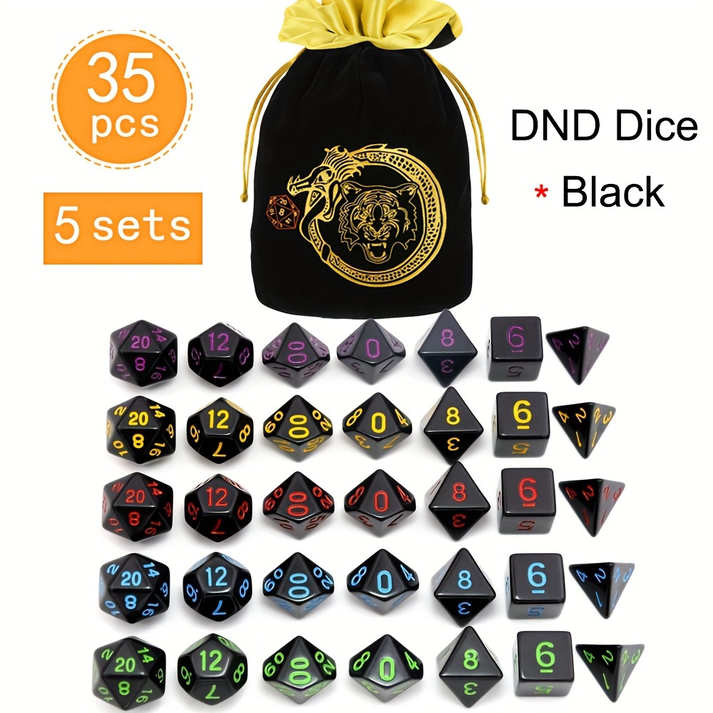 DND 5 Sets 35 Stück Polyedrisc – Dice Set Polyhedral Bewertung und Preis